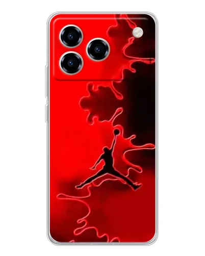 Чехол для ZTE Blade A76 с картинкой «Jordan Red Smoke»