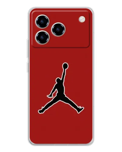 Чехол для ZTE Blade A76 с картинкой «Jordan Red Back»