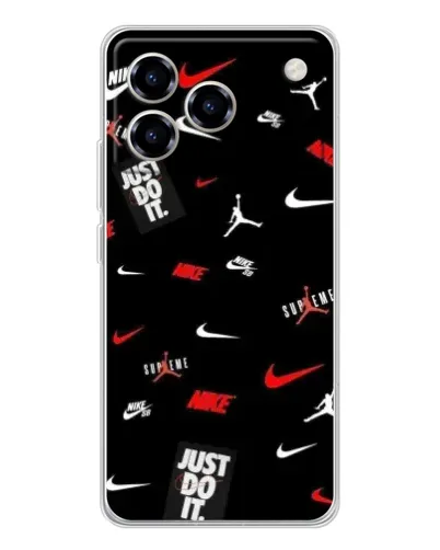 Чехол для ZTE Blade A76 с картинкой «Nike Mix Pattern»