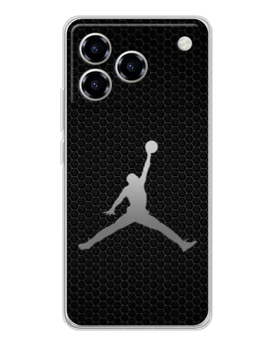 Чехол для ZTE Blade A76 с картинкой «Jordan Dark Carbon»
