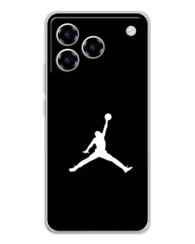 Чехол для ZTE Blade A76 с картинкой «Jordan Silhouette»