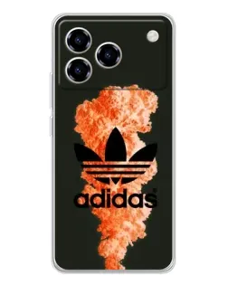 Чехол для ZTE Blade A76 с картинкой «Оранжевый дым Adidas» Чехол для ZTE Blade A76 с картинкой «Оранжевый дым Adidas»