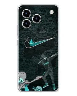 Чехол для ZTE Blade A76 с картинкой «Спортивный арт Nike»