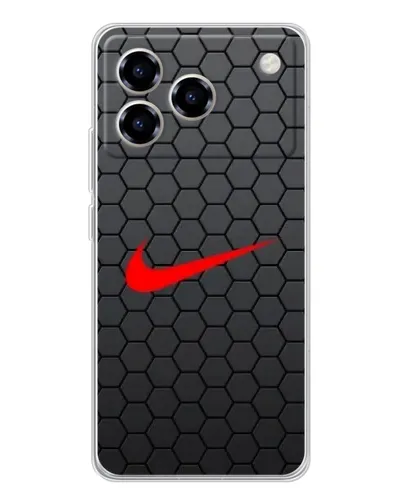 Чехол для ZTE Blade A76 с картинкой «Nike — карбоновая сетка» Чехол для ZTE Blade A76 с картинкой «Nike — карбоновая сетка»