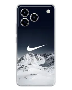 Чехол для ZTE Blade A76 с картинкой «Nike — зимние горы» Чехол для ZTE Blade A76 с картинкой «Nike — зимние горы»