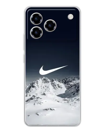 Чехол для ZTE Blade A76 с картинкой «Nike — зимние горы» Чехол для ZTE Blade A76 с картинкой «Nike — зимние горы»