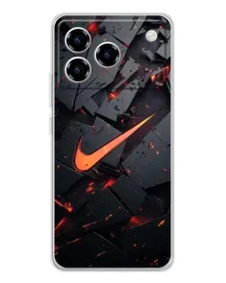 Чехол для ZTE Blade A76 с картинкой «Nike — эффект разломов» Чехол для ZTE Blade A76 с картинкой «Nike — эффект разломов»