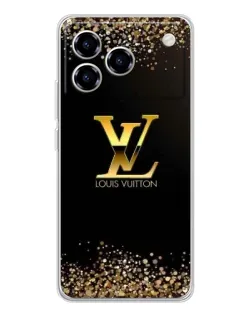 Чехол для ZTE Blade A76 с картинкой «LV — золотые искры» Чехол для ZTE Blade A76 с картинкой «LV — золотые искры»