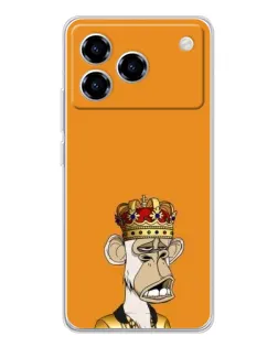 Чехол для ZTE Blade A76 с картинкой «Золотая обезьяна Bored Ape»