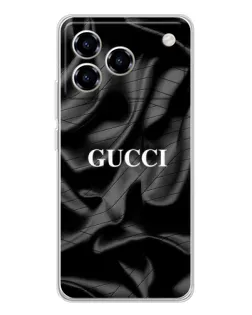 Чехол для ZTE Blade A76 с картинкой «Gucci — шелковые волны»