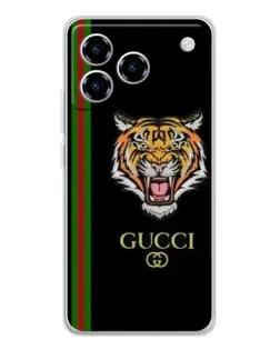 Чехол для ZTE Blade A76 с картинкой «Тигр Gucci»