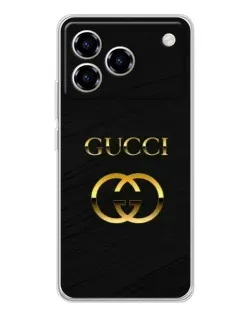Чехол для ZTE Blade A76 с картинкой «Золотой логотип Gucci» Чехол для ZTE Blade A76 с картинкой «Золотой логотип Gucci»