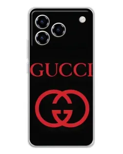 Чехол для ZTE Blade A76 с картинкой «Gucci — красный логотип» Чехол для ZTE Blade A76 с картинкой «Gucci — красный логотип»
