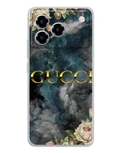 Чехол для ZTE Blade A76 с картинкой «Абстрактные цветы Gucci» Чехол для ZTE Blade A76 с картинкой «Абстрактные цветы Gucci»