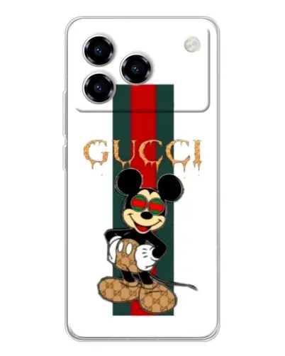 Чехол для ZTE Blade A76 с картинкой «Микки Маус Gucci — полосы» Чехол для ZTE Blade A76 с картинкой «Микки Маус Gucci — полосы»