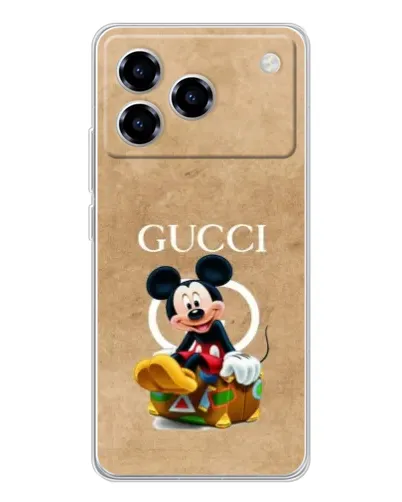 Чехол для ZTE Blade A76 с картинкой «Микки Маус Gucci — крафт» Чехол для ZTE Blade A76 с картинкой «Микки Маус Gucci — крафт»