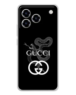 Чехол для ZTE Blade A76 с картинкой «Gucci — серебряная змея» Чехол для ZTE Blade A76 с картинкой «Gucci — серебряная змея»