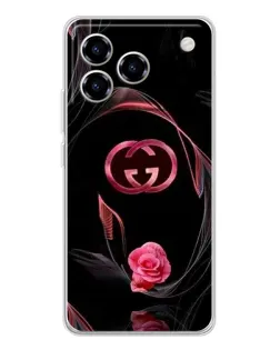 Чехол для ZTE Blade A76 с картинкой «Gucci — неоновая роза» Чехол для ZTE Blade A76 с картинкой «Gucci — неоновая роза»