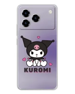 Чехол для ZTE Blade A76 с картинкой «Kuromi — фиолетовый арт» Чехол для ZTE Blade A76 с картинкой «Kuromi — фиолетовый арт»