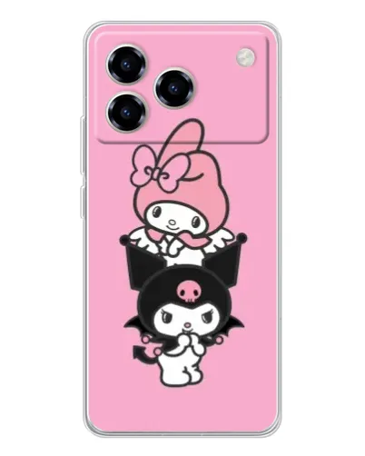 Чохол для ZTE Blade A76 з картинкою «My Melody та Kuromi» Чохол для ZTE Blade A76 з картинкою «My Melody та Kuromi»