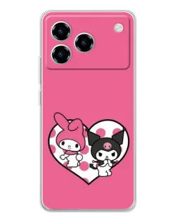 Чехол для ZTE Blade A76 с картинкой «Kuromi и My Melody» Чехол для ZTE Blade A76 с картинкой «Kuromi и My Melody»