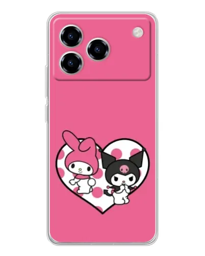 Чохол для ZTE Blade A76 з картинкою «Kuromi та My Melody» Чохол для ZTE Blade A76 з картинкою «Kuromi та My Melody»