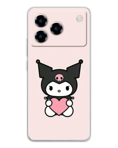 Чохол для ZTE Blade A76 з картинкою «Kuromi та серце» Чохол для ZTE Blade A76 з картинкою «Kuromi та серце»