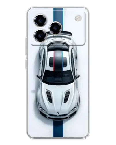 Чехол для ZTE Blade A76 с картинкой «Вид сверху — BMW M»