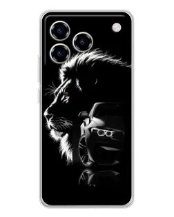 Чехол для ZTE Blade A76 с картинкой «BMW и лев» Чехол для ZTE Blade A76 с картинкой «BMW и лев»