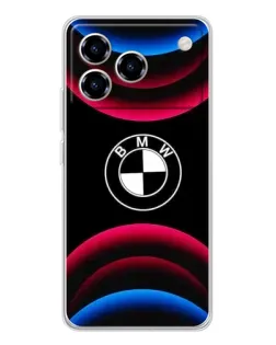 Чехол для ZTE Blade A76 с картинкой «Логотип BMW и неоновые дуги» Чехол для ZTE Blade A76 с картинкой «Логотип BMW и неоновые дуги»
