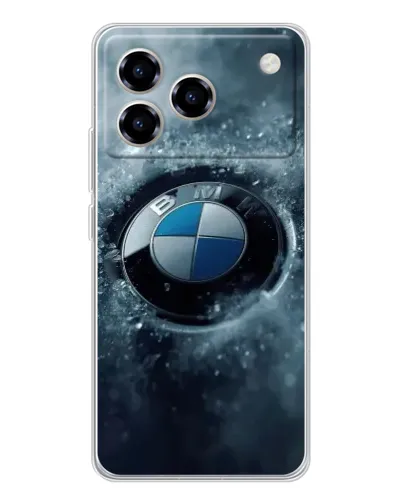 Чехол для ZTE Blade A76 с картинкой «Логотип BMW — лед» Чехол для ZTE Blade A76 с картинкой «Логотип BMW — лед»