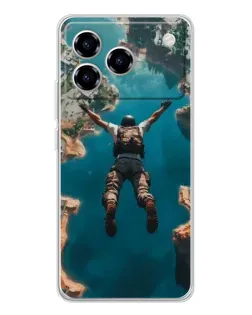 Чехол для ZTE Blade A76 с картинкой «PUBG — свободное падение» Чехол для ZTE Blade A76 с картинкой «PUBG — свободное падение»
