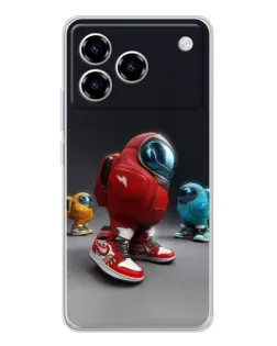 Чехол для ZTE Blade A76 с картинкой «Among Us — 3D стиль»