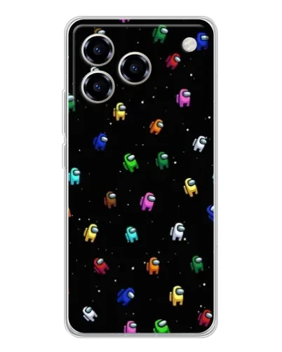 Чехол для ZTE Blade A76 с картинкой «Экипаж Among Us»