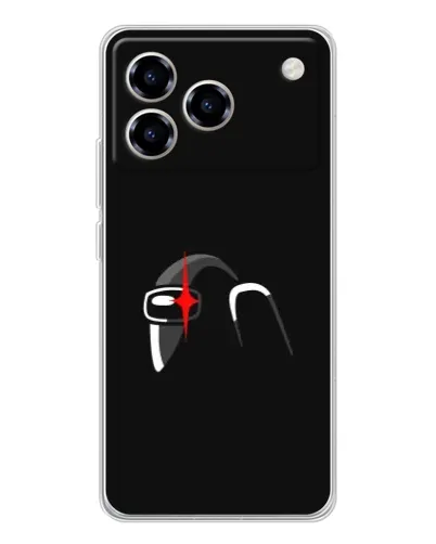 Чехол для ZTE Blade A76 с картинкой «Among Us шлем»