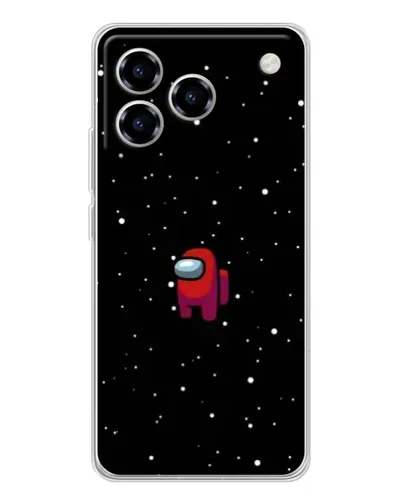 Чехол для ZTE Blade A76 с картинкой «Красный Among Us»