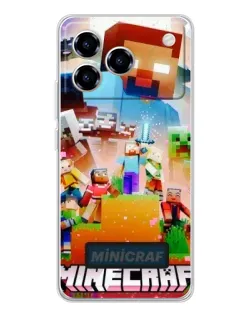 Чохол для ZTE Blade A76 з картинкою «Minecraft герої гри» Чохол для ZTE Blade A76 з картинкою «Minecraft герої гри»