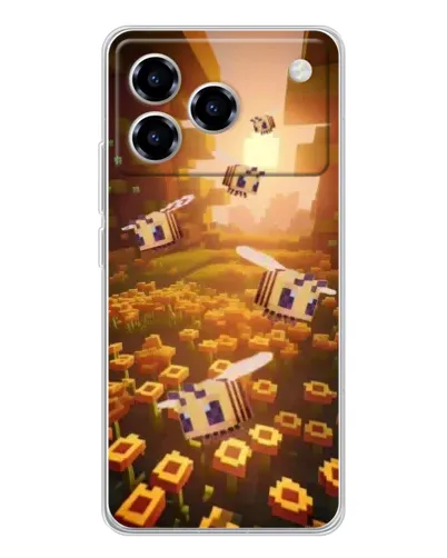 Чехол для ZTE Blade A76 с картинкой «Поле подсолнухов»