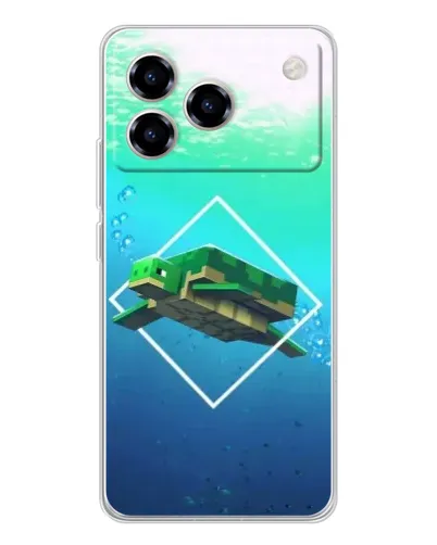 Чохол для ZTE Blade A76 з картинкою «Черепаха Minecraft» Чохол для ZTE Blade A76 з картинкою «Черепаха Minecraft»