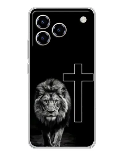 Чехол для ZTE Blade A76 с картинкой «Лев и Крест» Чехол для ZTE Blade A76 с картинкой «Лев и Крест»