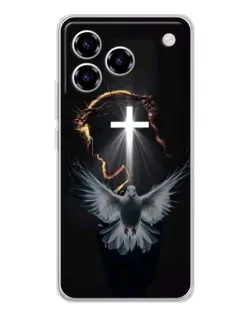 Чехол для ZTE Blade A76 с картинкой «Голубь и Свет»