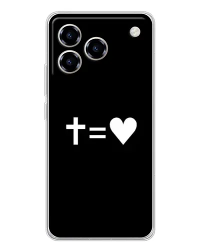 Чехол для ZTE Blade A76 с картинкой «Крест и Сердце» Чехол для ZTE Blade A76 с картинкой «Крест и Сердце»