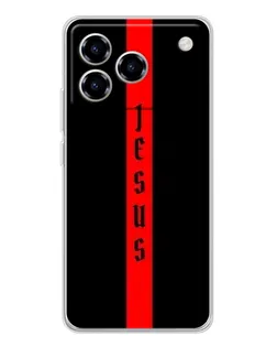 Чехол для ZTE Blade A76 с картинкой «Красная линия веры»