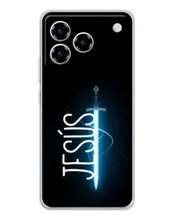 Чехол для ZTE Blade A76 с картинкой «Меч Духа Jesus»