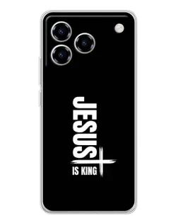 Чехол для ZTE Blade A76 с картинкой «Вертикаль веры Jesus»