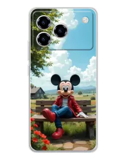Чехол для ZTE Blade A76 с картинкой «Микки на скамейке» Чехол для ZTE Blade A76 с картинкой «Микки на скамейке»