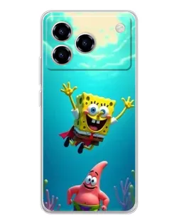 Чехол для ZTE Blade A76 с картинкой «Спанч Боб под водой» Чехол для ZTE Blade A76 с картинкой «Спанч Боб под водой»