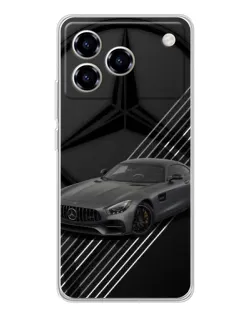 Чехол для ZTE Blade A76 с картинкой «Mercedes AMG — графика» Чехол для ZTE Blade A76 с картинкой «Mercedes AMG — графика»