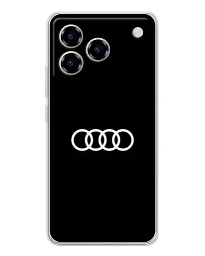 Чехол для ZTE Blade A76 с картинкой «Audi White Logo»