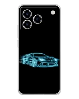 Чехол для ZTE Blade A76 с картинкой «Неоновый контур Lamborghini» Чехол для ZTE Blade A76 с картинкой «Неоновый контур Lamborghini»